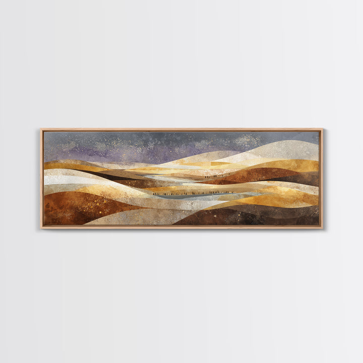 Sahara Dune Waves Canvas Print, Moroccan Art, Neutral Decor, Living Room Decor, Fine Art, Marrakesh, Wall Decor, Art Prints, MOR-3x1-36