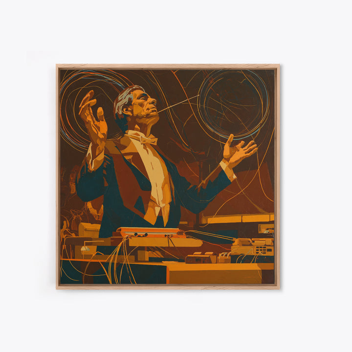 Orchestra Conductor Hands Canvas Print, Music Studio Art, Metal Wall Art, Studio Decor, Fine Art, Rhythm, Music Posters, MSA-1x1-20