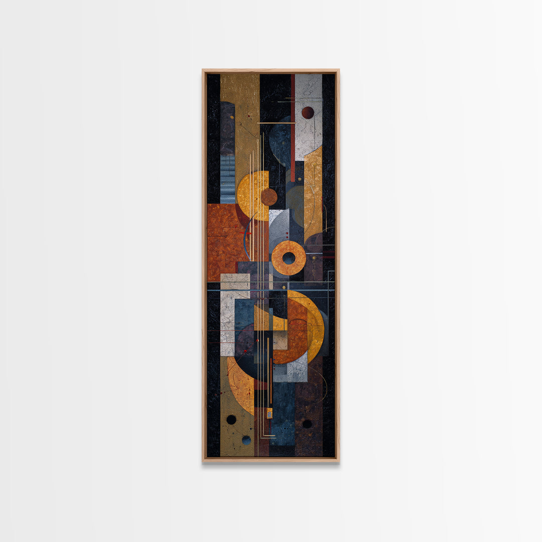 Album Cover Abstract Grid Framed Canvas Print, Music Studio Art, Personalized Art, Studio Decor, Abstract Art, Rhythm, MSA-1x3-30