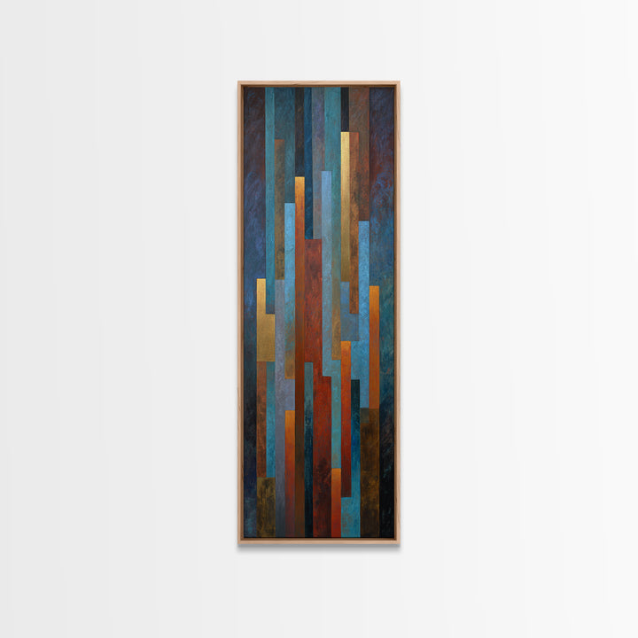 Abstract Rhythm Lines Like Painted Music Canvas Print, Music Studio Art, Music Poster, Studio Decor, Fine Art, Rhythm, MSA-1x3-59
