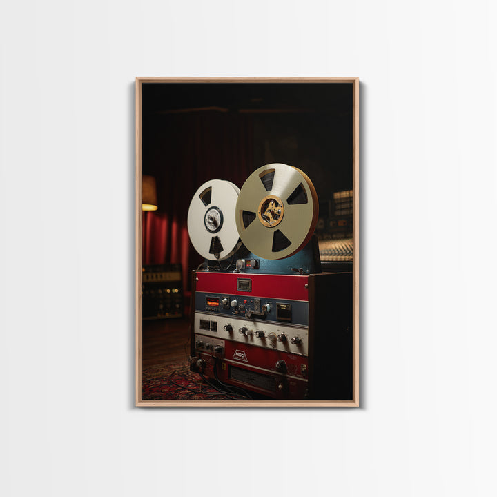 Recording Tape Reel Canvas Print, Music Studio Art, Wall Decor, Studio Decor, Rhythm, Wall Art Printable, Digital Download Art, MSA-2x3-70