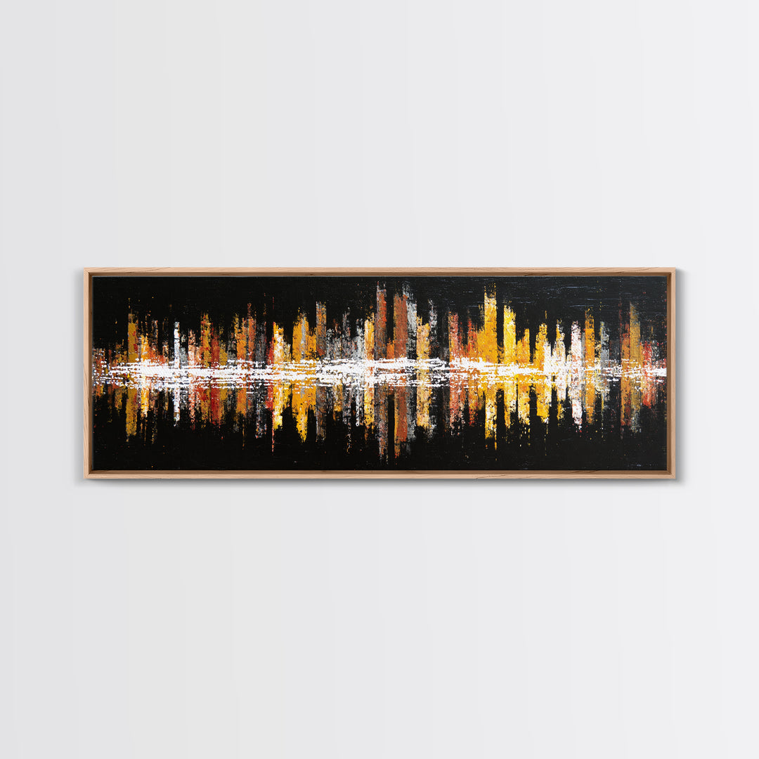 Abstract Rhythm Lines Like Painted Music Canvas Print, Music Studio Art, Fine Art Print, Studio Decor, Fine Art, Rhythm, MSA-3x1-39