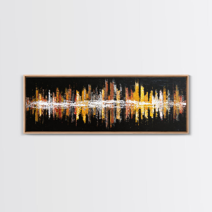 Abstract Rhythm Lines Like Painted Music Canvas Print, Music Studio Art, Fine Art Print, Studio Decor, Fine Art, Rhythm, MSA-3x1-39