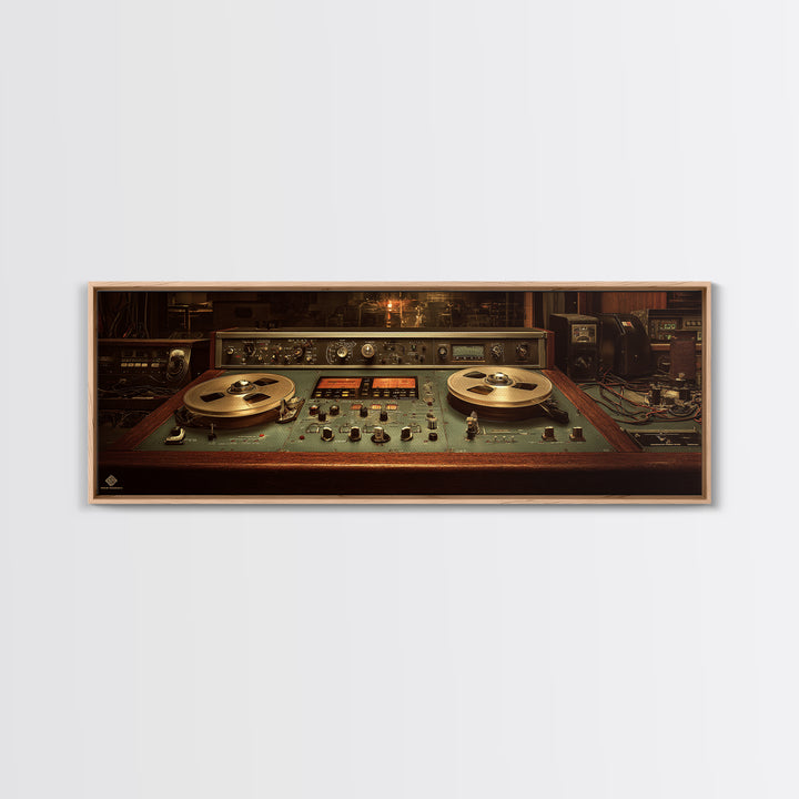 Recording Tape Reel Canvas Print, Music Studio Art, Wall Decor, Studio Decor, Rhythm, Wall Art Printable, Digital Download Art, MSA-3x1-78