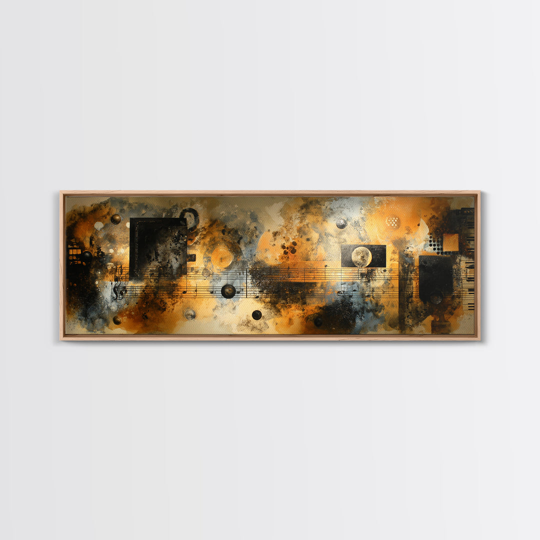 Soundproof Foam Pattern Transformed into Art Canvas Print, Music Studio Art, Art Commission, Studio Decor, Fine Art, Rhythm, MSA-3x1-83