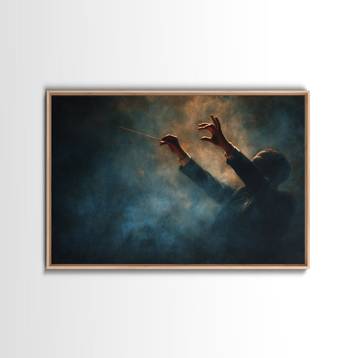 Orchestra Conductor Hands Canvas Print, Music Studio Art, Modern Decor, Studio Decor, Fine Art, Rhythm, Home Decor, Wall Decor, MSA-3x2-72