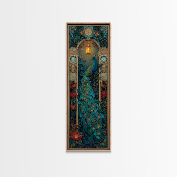 Hera Peacock Symbolism Canvas Print, Mythological Art, Dark Academia Decor, Living Room Decor, Fine Art, Legend, Gallery Decor, MYT-1x3-10