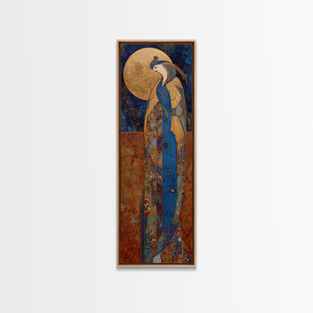 Phoenix Rising from Ashes Canvas Print, Mythological Art, Art, Living Room Decor, Fine Art, Legend, Gothic Home Decor, MYT-1x3-25