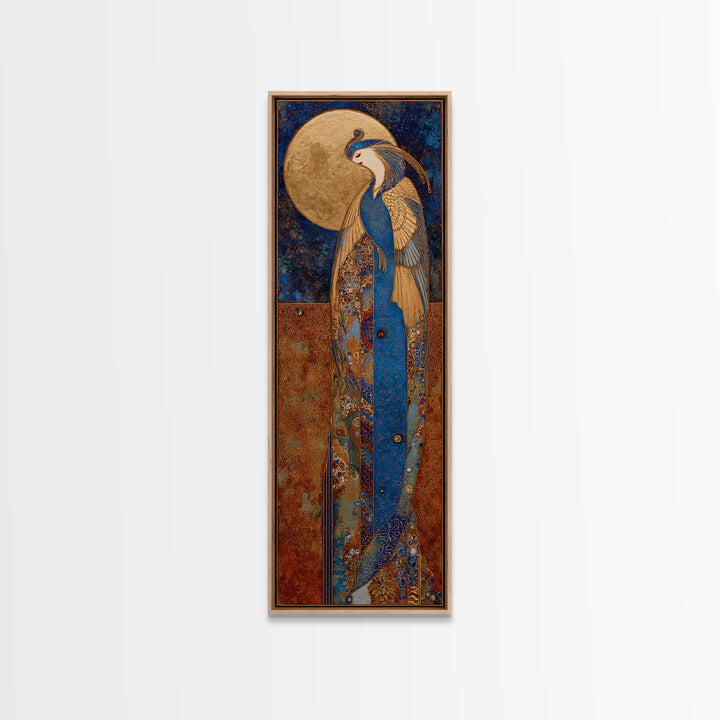 Phoenix Rising from Ashes Canvas Print, Mythological Art, Art, Living Room Decor, Fine Art, Legend, Gothic Home Decor, MYT-1x3-25