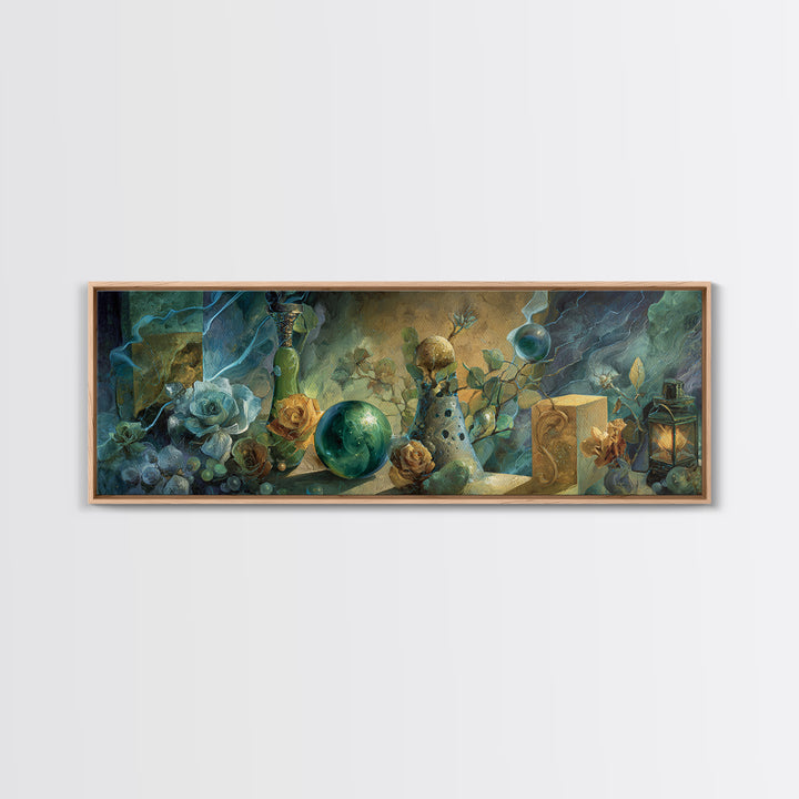 Thor Hammer and Lightning Still Life Canvas Print, Mythological Art, Bedroom Wall Art, Living Room Decor, Fine Art, Legend, MYT-3x1-98
