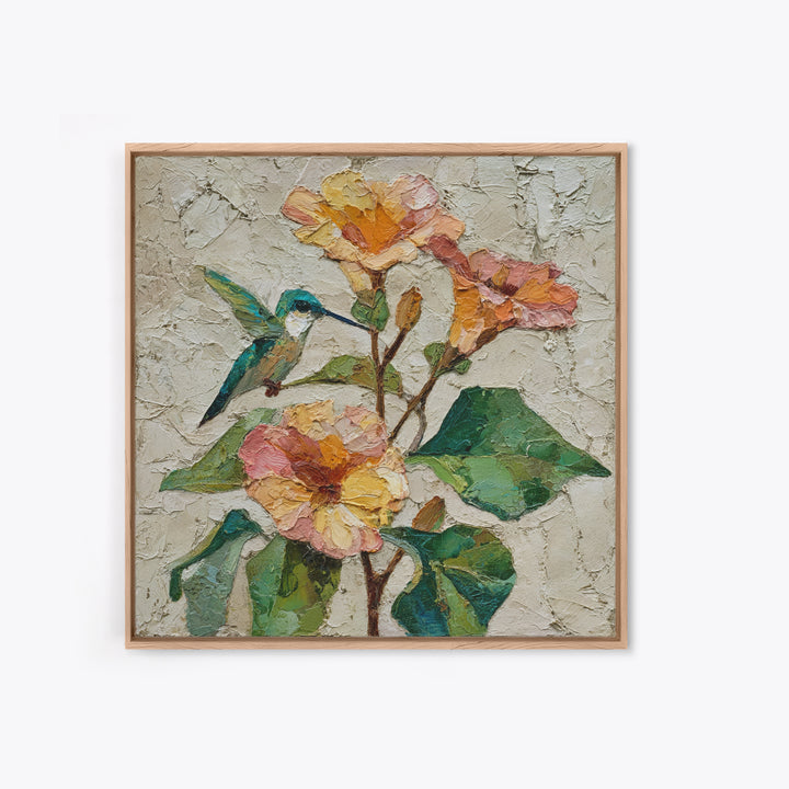 Tree of Life Framed Canvas Print, Nature Art, Mountain Art, Living Room Decor, Oil Painting, Nature, Minimalist Decor, NAT-1x1-63