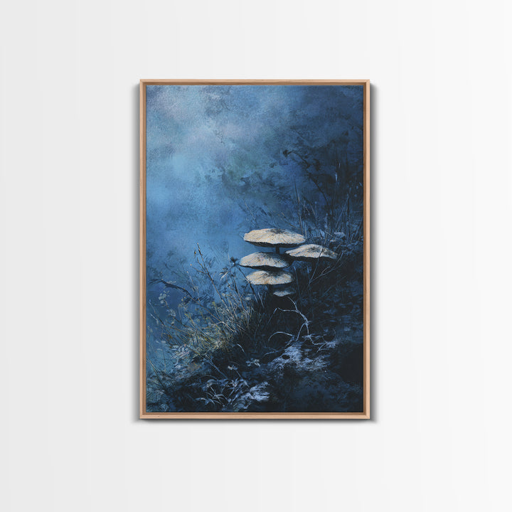 Mushroom Cluster in Enchanted Woodland Canvas Print, Nature Art, Gallery Decor, Living Room Decor, Fine Art, Nature, NAT-2x3-15