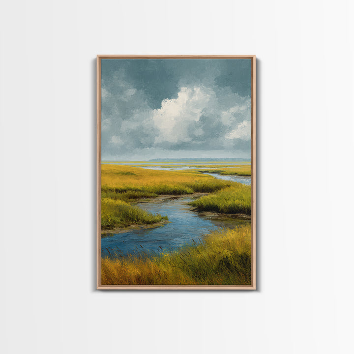 Storm Clouds over a Rolling Prairie Canvas Print, Nature Art, Poster, Living Room Decor, Fine Art, Nature, Abstract Wall Art, NAT-2x3-70