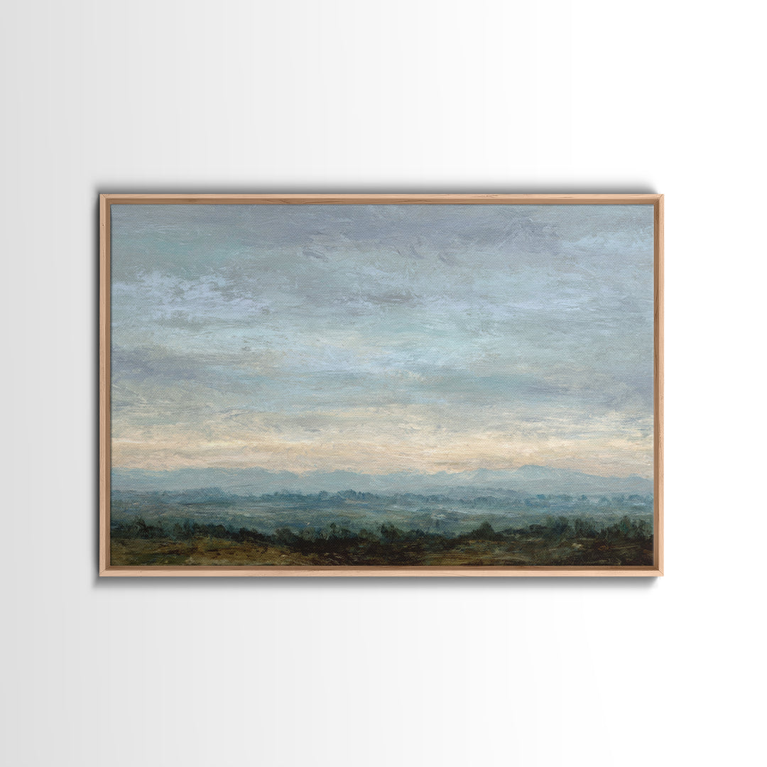 Storm Clouds over a Rolling Prairie Canvas Print, Nature Art, Living Room Decor, Fine Art, Nature, Ocean Art, Bird Wall Art, NAT-3x2-66