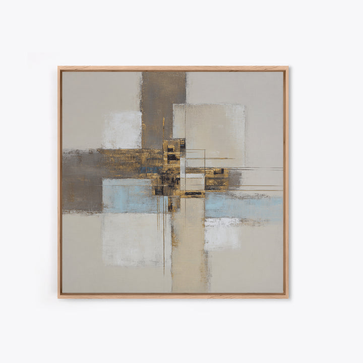 City Map Abstract Canvas Print, Office Art, Digital Art, Office Decor, Abstract Art, Focus, Ai Art, Printable Art, OFF-1x1-20