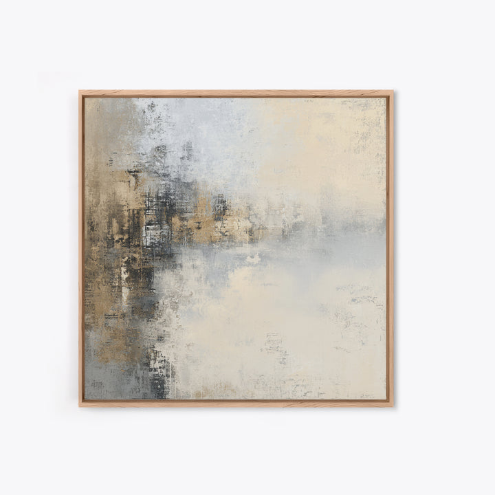 City Map Abstract Framed Canvas Print, Office Art, Digital Wall Art, Office Decor, Abstract Art, Focus, Dopamine Decor, OFF-1x1-44
