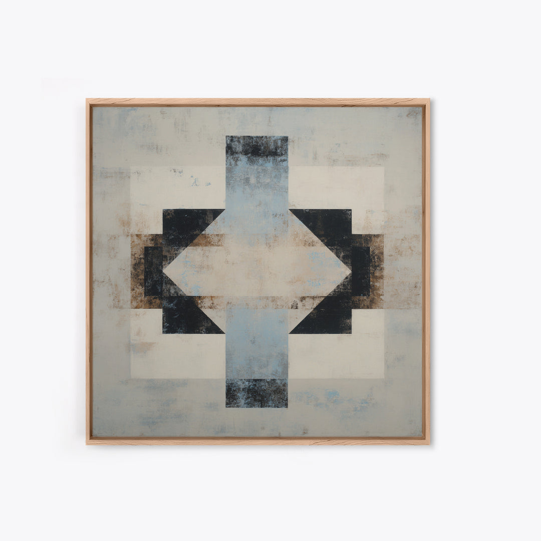 Subtle Motivational Symbol Using Arrows Without Text Framed Canvas Print, Office Art, Trendy Wall Art, Office Decor, Focus, OFF-1x1-63