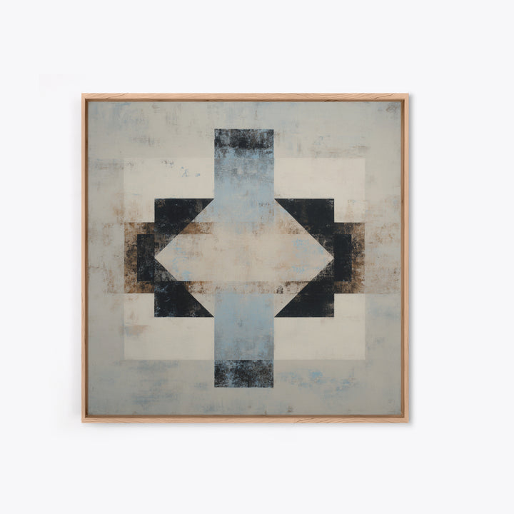 Subtle Motivational Symbol Using Arrows Without Text Framed Canvas Print, Office Art, Trendy Wall Art, Office Decor, Focus, OFF-1x1-63