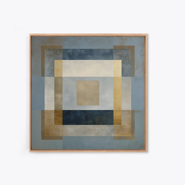 Clean Abstract Geometry Framed Canvas Print, Office Art, Art Print, Office Decor, Abstract Art, Focus, Printable, OFF-1x1-73