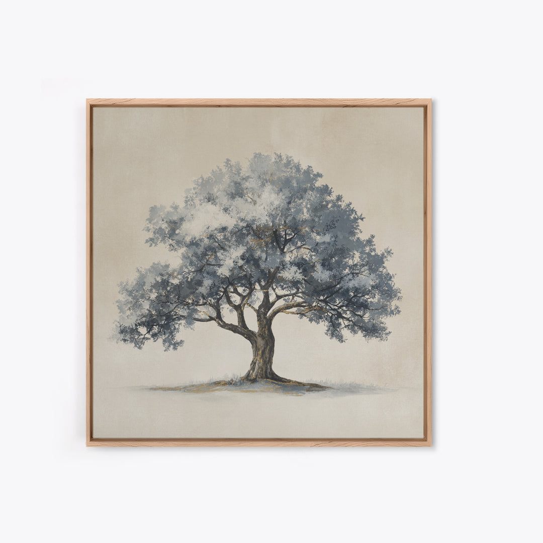 Ink Wash Tree Symbolizing Stability Canvas Print, Office Art, Modern Decor, Office Decor, Fine Art, Focus, Home Decor, OFF-1x1-86
