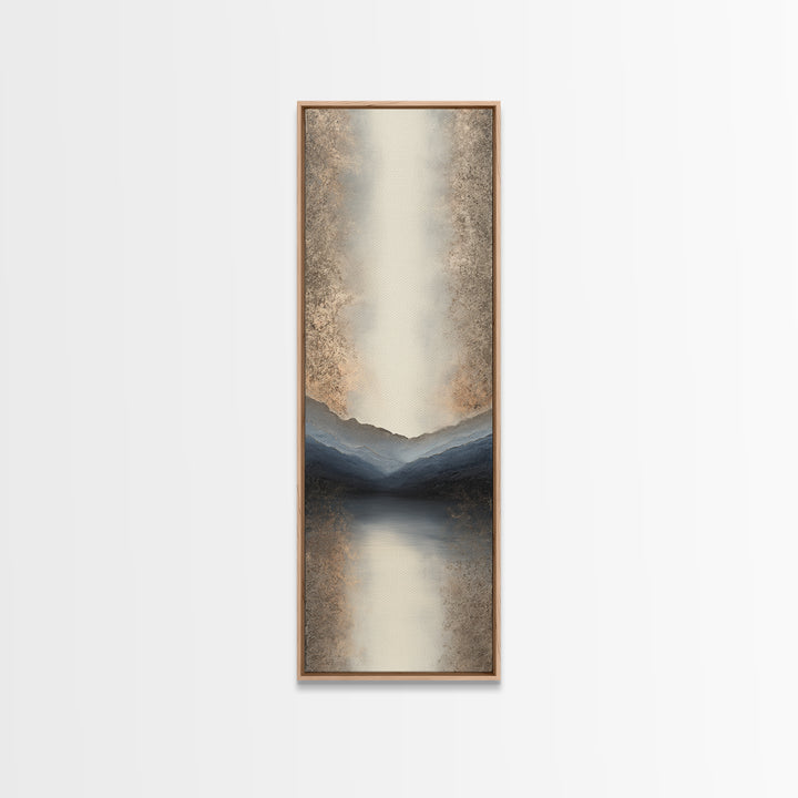 Minimal Mountain Sunrise for Focus Canvas Print, Office Art, Canvas Print, Office Decor, Fine Art, Focus, Art Print, Room Decor, OFF-1x3-14