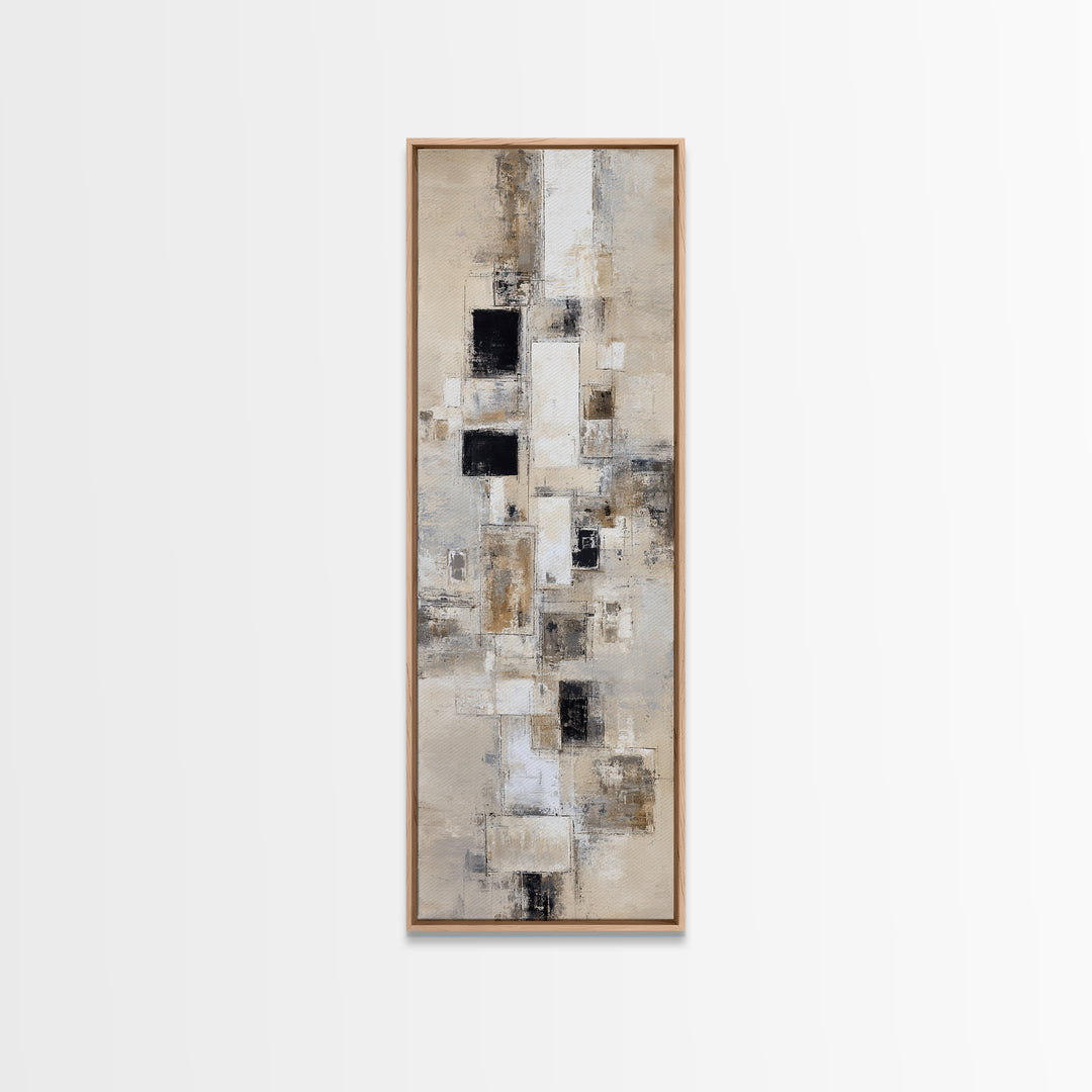Large Neutral Texture Art for Professional Setting Canvas Print, Office Art, Fine Art Print, Office Decor, Abstract Art, Focus, OFF-1x3-57