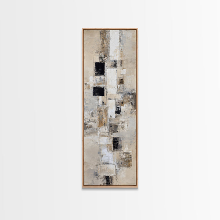 Large Neutral Texture Art for Professional Setting Canvas Print, Office Art, Fine Art Print, Office Decor, Abstract Art, Focus, OFF-1x3-57