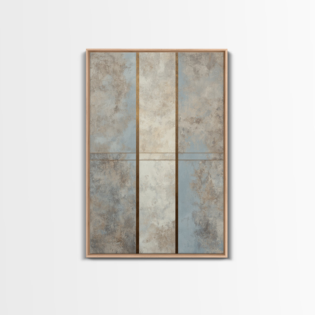 Monochrome Bridge Structure Framed Canvas Print, Office Art, Room Decor, Office Decor, Abstract Art, Focus, Printable Wall Art, OFF-2x3-18