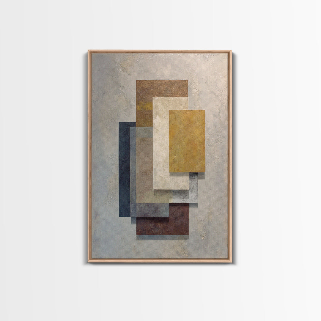 Balanced Stone Composition Framed Canvas Print, Office Art, Neutral Decor, Office Decor, Abstract Art, Focus, Wall Art, OFF-2x3-56