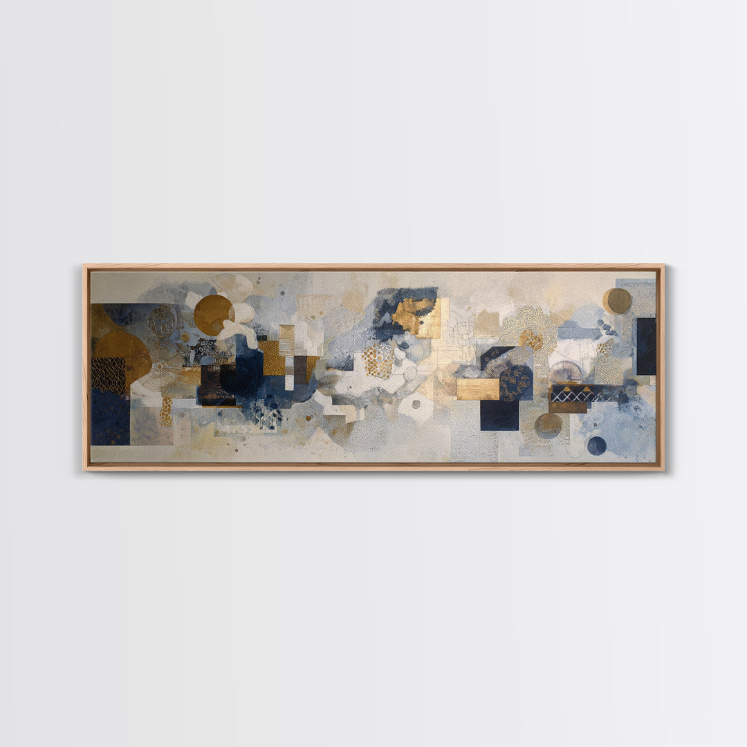 Clean Abstract Geometry Canvas Print, Office Art, Dopamine Decor, Office Decor, Abstract Art, Focus, Boho Decor, OFF-3x1-41