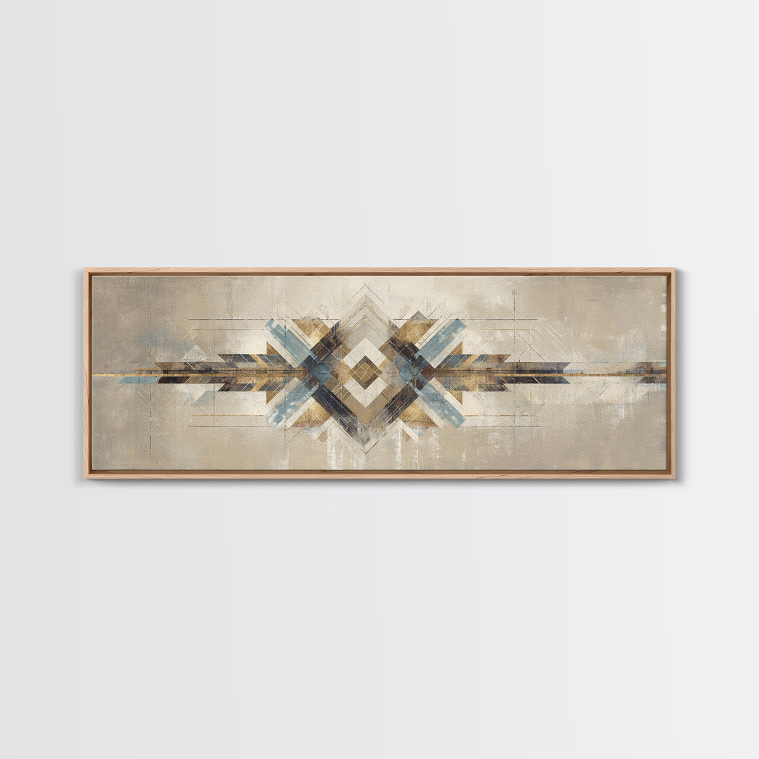 Subtle Motivational Symbol Using Arrows Without Text Framed Canvas Print, Office Art, Contemporary Art, Office Decor, Focus, OFF-3x1-55