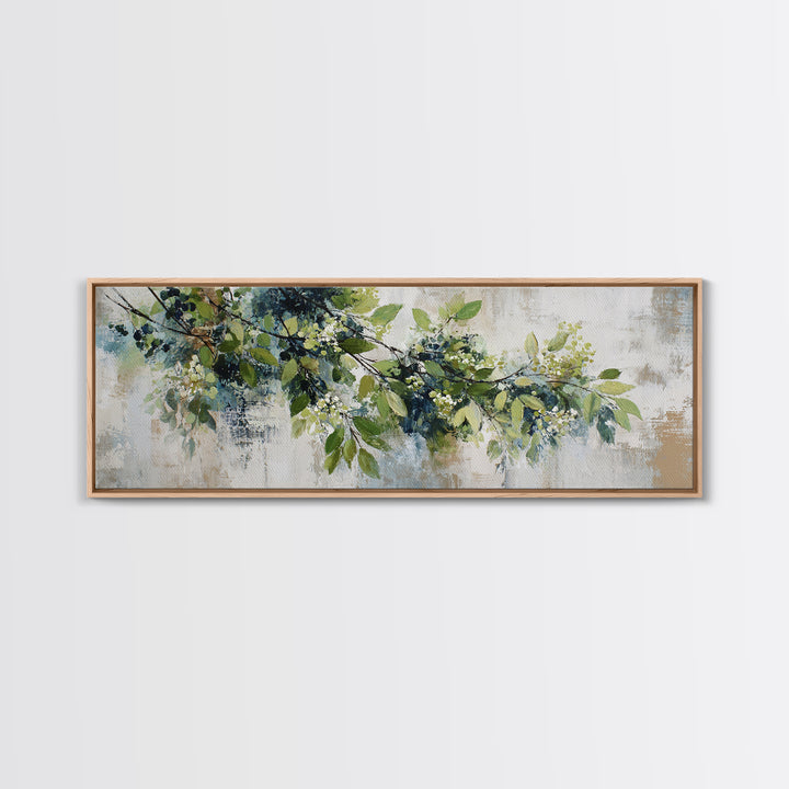 Modern Botanical Print Canvas Print, Office Art, Digital Art, Office Decor, Fine Art, Focus, Ai Art, Printable Art, OFF-3x1-92