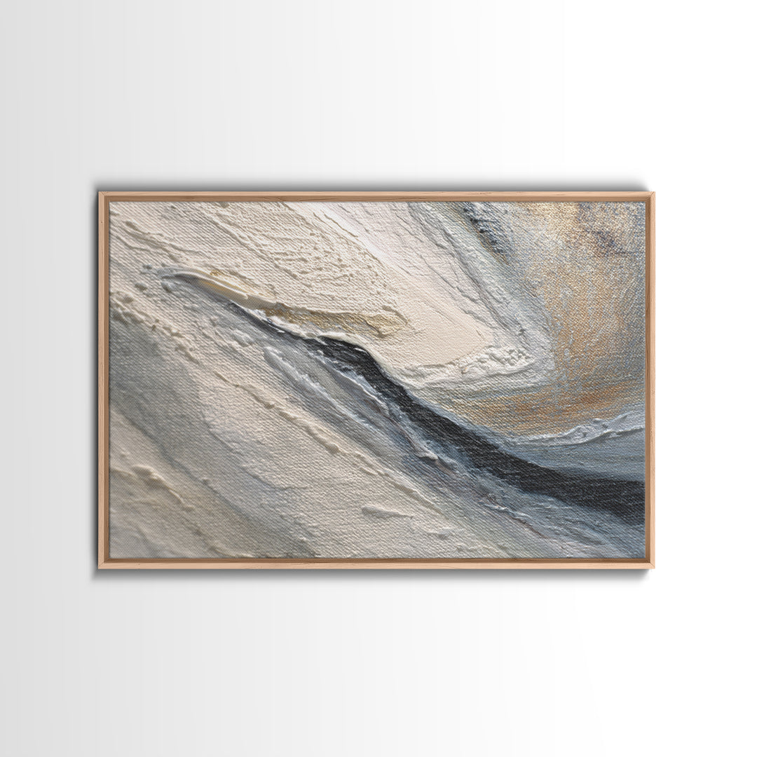 Desk Plant Botanical Closeup Framed Canvas Print, Office Art, Canvas Wall Art, Office Decor, Watercolor Art, Focus, OFF-3x2-20