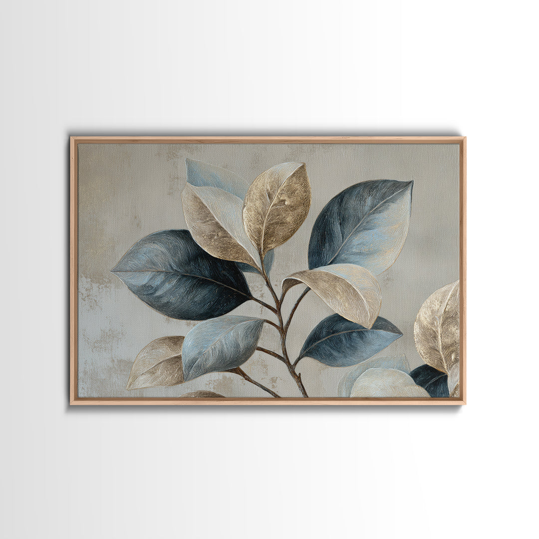 Desk Plant Botanical Closeup Canvas Print, Office Art, Neutral Decor, Office Decor, Oil Painting, Focus, Wall Art, Home Decor, OFF-3x2-68