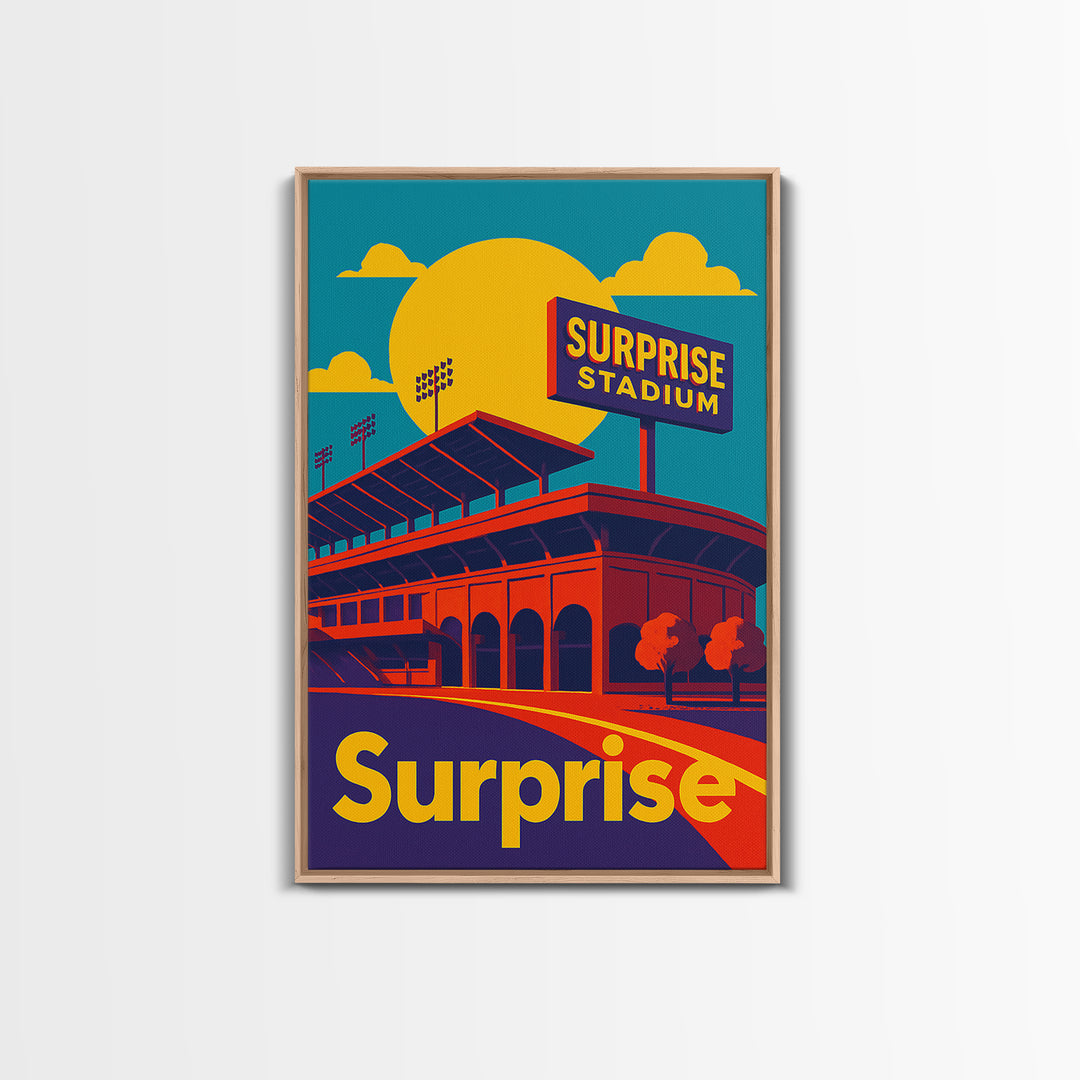 Surprise Arizona Travel Poster, Canvas Print, Colorful Graphic Wall Art, Surprise Travel Art, Wall Decor, Travel Wall Art, Landscape Art