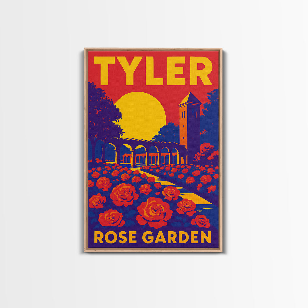 Tyler Texas Travel Poster, Canvas Print, High Contrast City Poster, Tyler City Art, Modern Wall Decor, Wanderlust Decor, Gift For Travelers