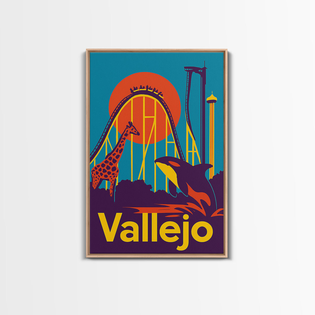 Vallejo Travel Poster, Canvas Print, High Contrast City Poster, Vallejo Travel Art, City Art Print, Travel Poster Set, Travel Art Print