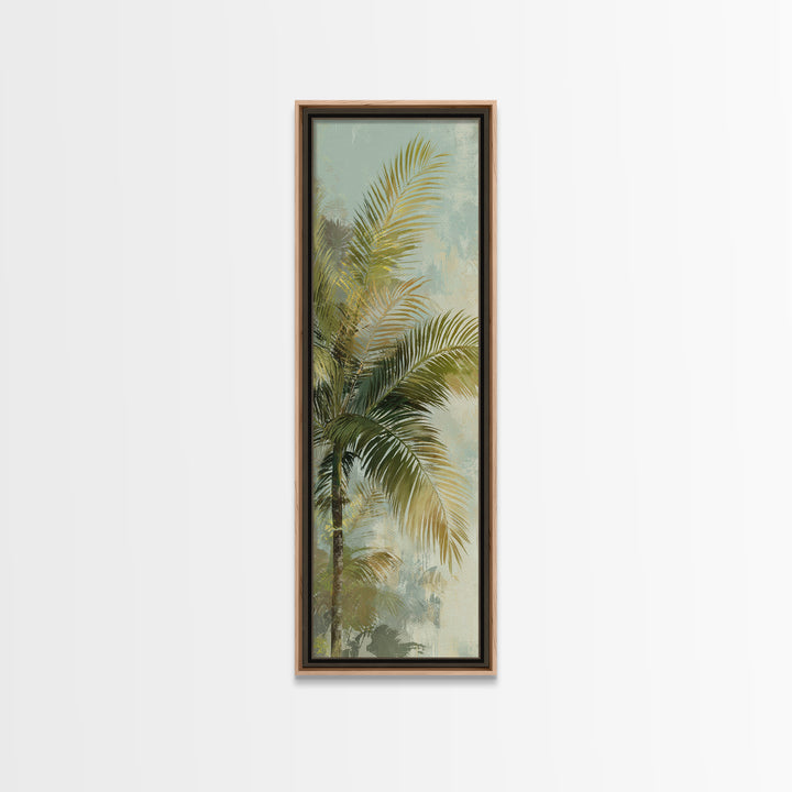 Tropical Palm Fronds Canvas Print, Patio Art, Statement Artwork, Patio Decor, Fine Art, Outdoor, Outdoor Decor, Metal Wall Art, PAT-1x3-37
