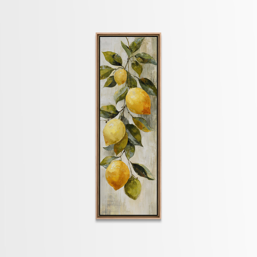 Outdoor Citrus Still Life Canvas Print, Patio Art, Beach House Decor, Patio Decor, Outdoor, Modern Decor, Fine Art Print, PAT-1x3-89