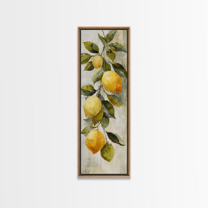 Outdoor Citrus Still Life Canvas Print, Patio Art, Beach House Decor, Patio Decor, Outdoor, Modern Decor, Fine Art Print, PAT-1x3-89