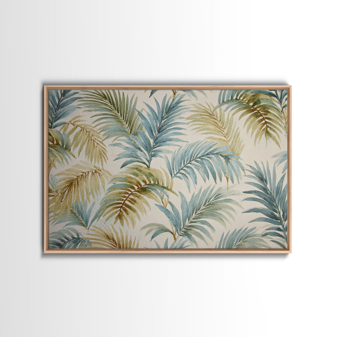 Tropical Palm Fronds Canvas Print, Patio Art, Yard Decor, Patio Decor, Fine Art, Outdoor, Luxury Decor, Art Print, Room Decor, PAT-3x2-53