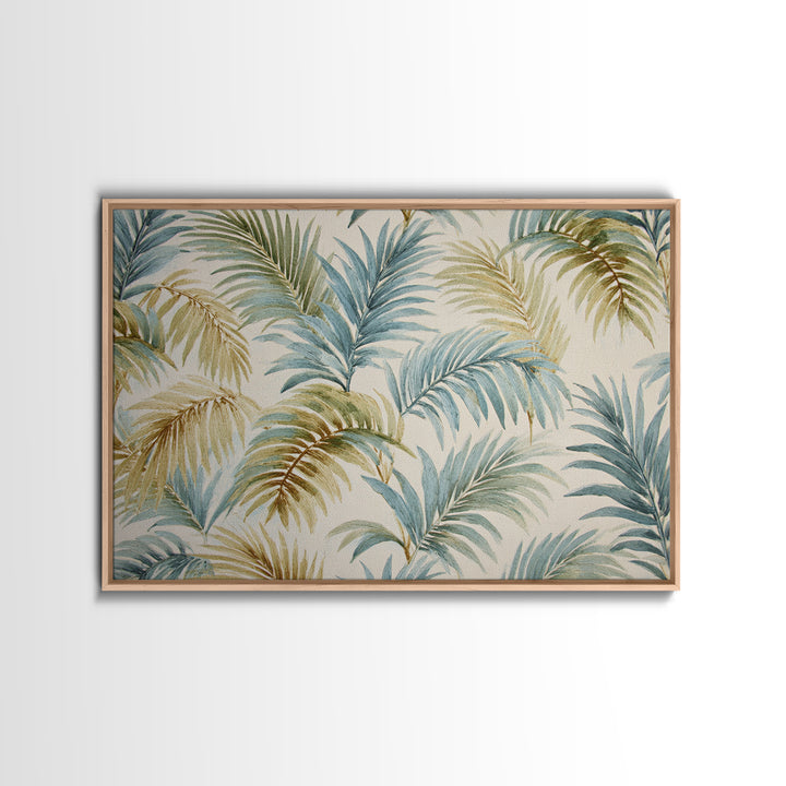 Tropical Palm Fronds Canvas Print, Patio Art, Yard Decor, Patio Decor, Fine Art, Outdoor, Luxury Decor, Art Print, Room Decor, PAT-3x2-53