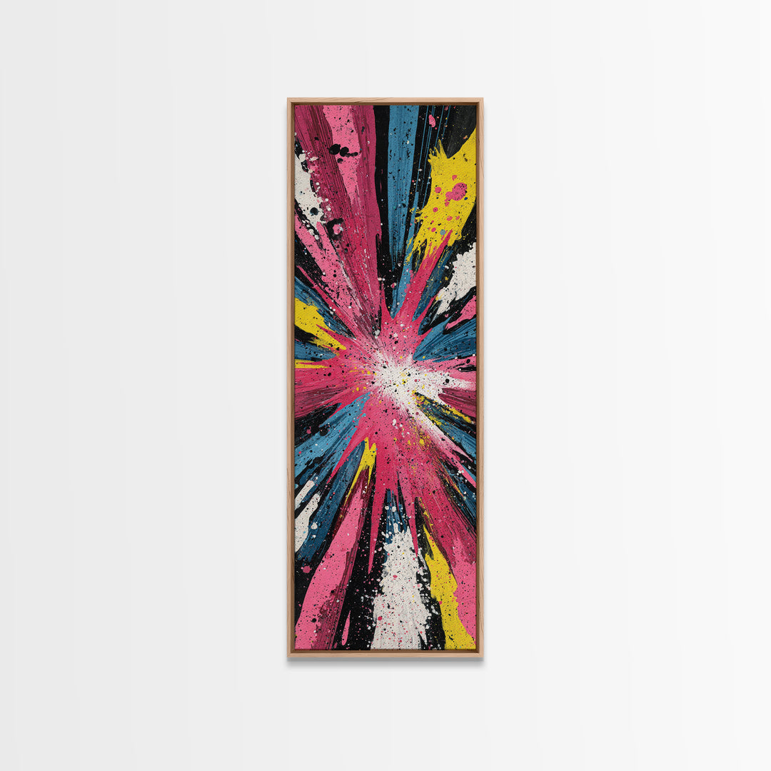 Exploding Starburst Shapes Without Text Canvas Print, Pop Art, Fine Art Print, Living Room Decor, Abstract Art, Pop, Poster, POP-1x3-94