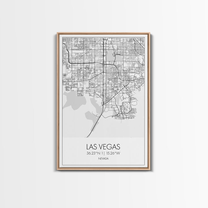 Las Vegas Street Map, Nevada Map, City Map Art, Modern Wall Art, Wall Art, Canvas Print, Travel Wall Décor, Dorm Wall Print, Couples Gift