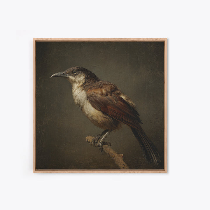 Old Master Bird Study Canvas Print, Renaissanceinspired Art, Floral Painting, Living Room Decor, Fine Art, Classic, Art Print, REN-1x1-95