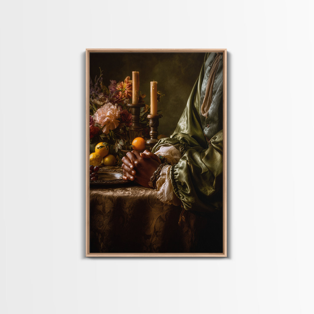 Classical Hands Study Canvas Print, Renaissanceinspired Art, Statement Artwork, Living Room Decor, Fine Art, Classic, REN-2x3-70