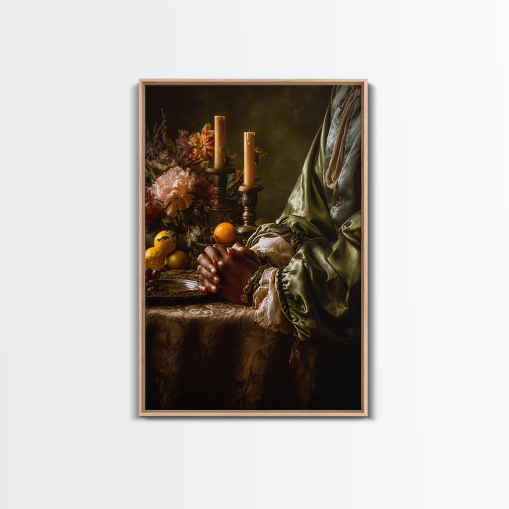Classical Hands Study Canvas Print, Renaissanceinspired Art, Statement Artwork, Living Room Decor, Fine Art, Classic, REN-2x3-70