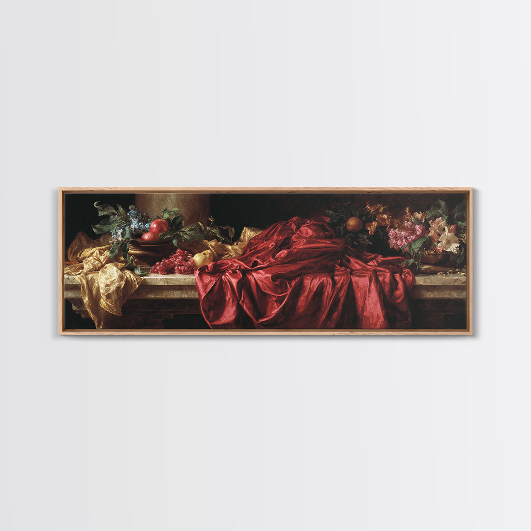 Dramatic Drapery Study Canvas Print, Renaissanceinspired Art, Living Room Art, Living Room Decor, Classic, Classic Art, REN-3x1-16