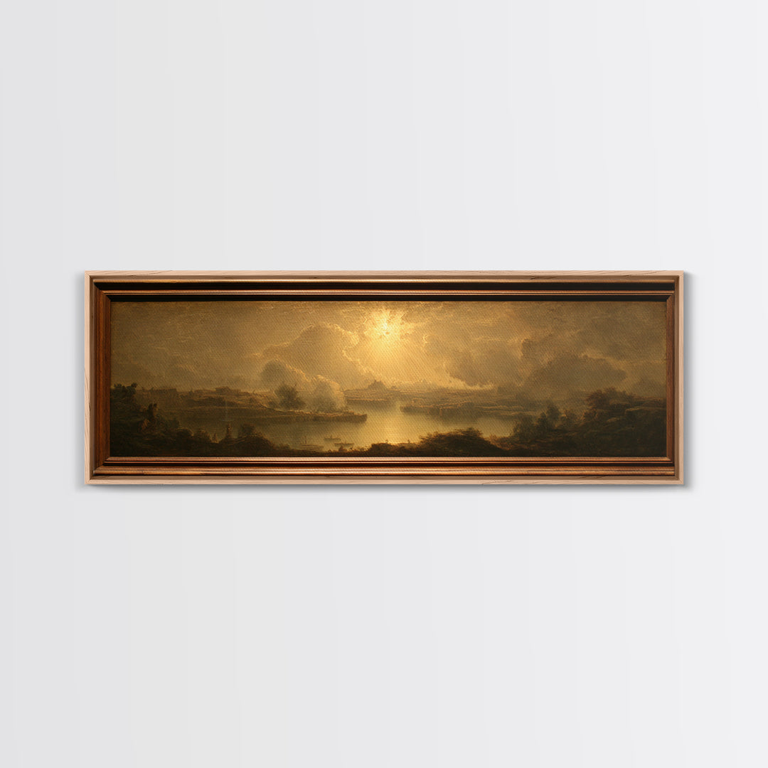 Biblical Desert Landscape Canvas Print, Renaissanceinspired Art, Wall Art Print, Living Room Decor, Fine Art, Classic, REN-3x1-61