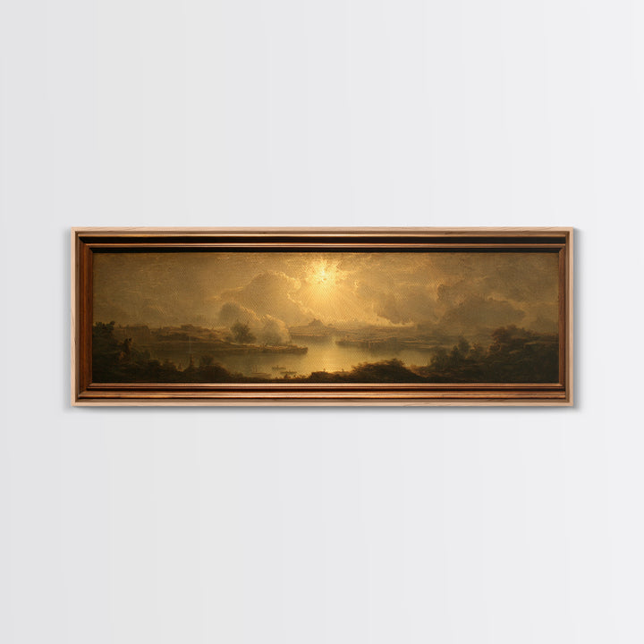 Biblical Desert Landscape Canvas Print, Renaissanceinspired Art, Wall Art Print, Living Room Decor, Fine Art, Classic, REN-3x1-61